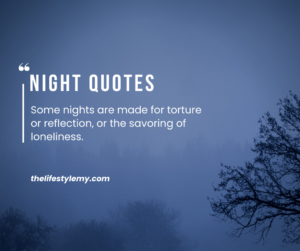 night alone quotes